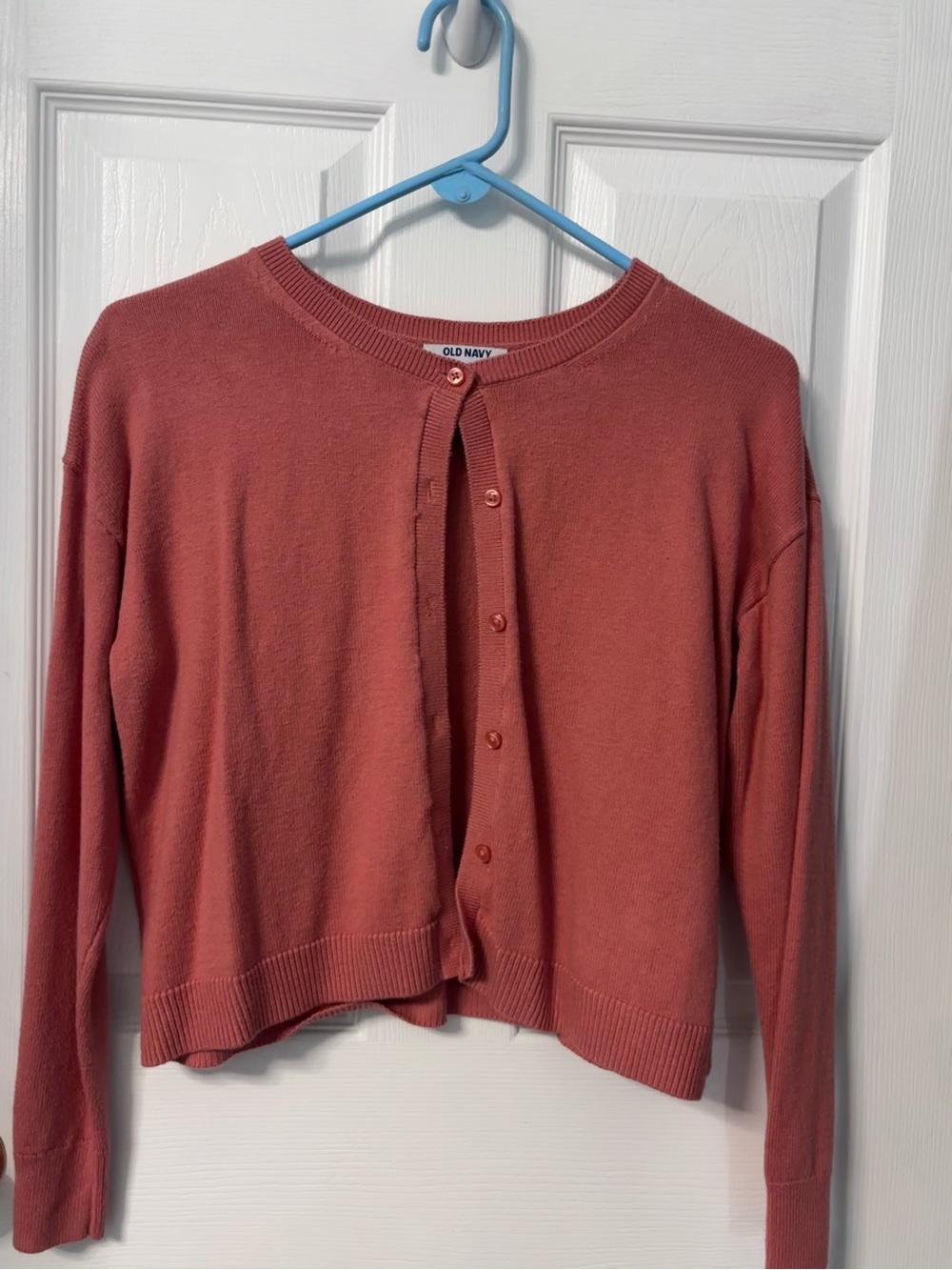 Old Navy Women's Cropped Button-Front Cardigan - Rosewood